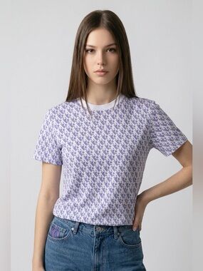 Calvin Klein allover Repeat-Logo Short Sleeve Tee